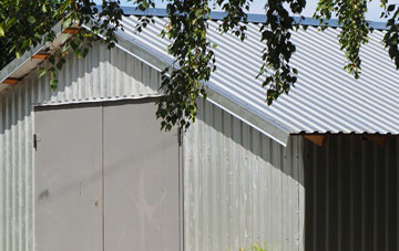 repairing Cloyfin metal garage roofing